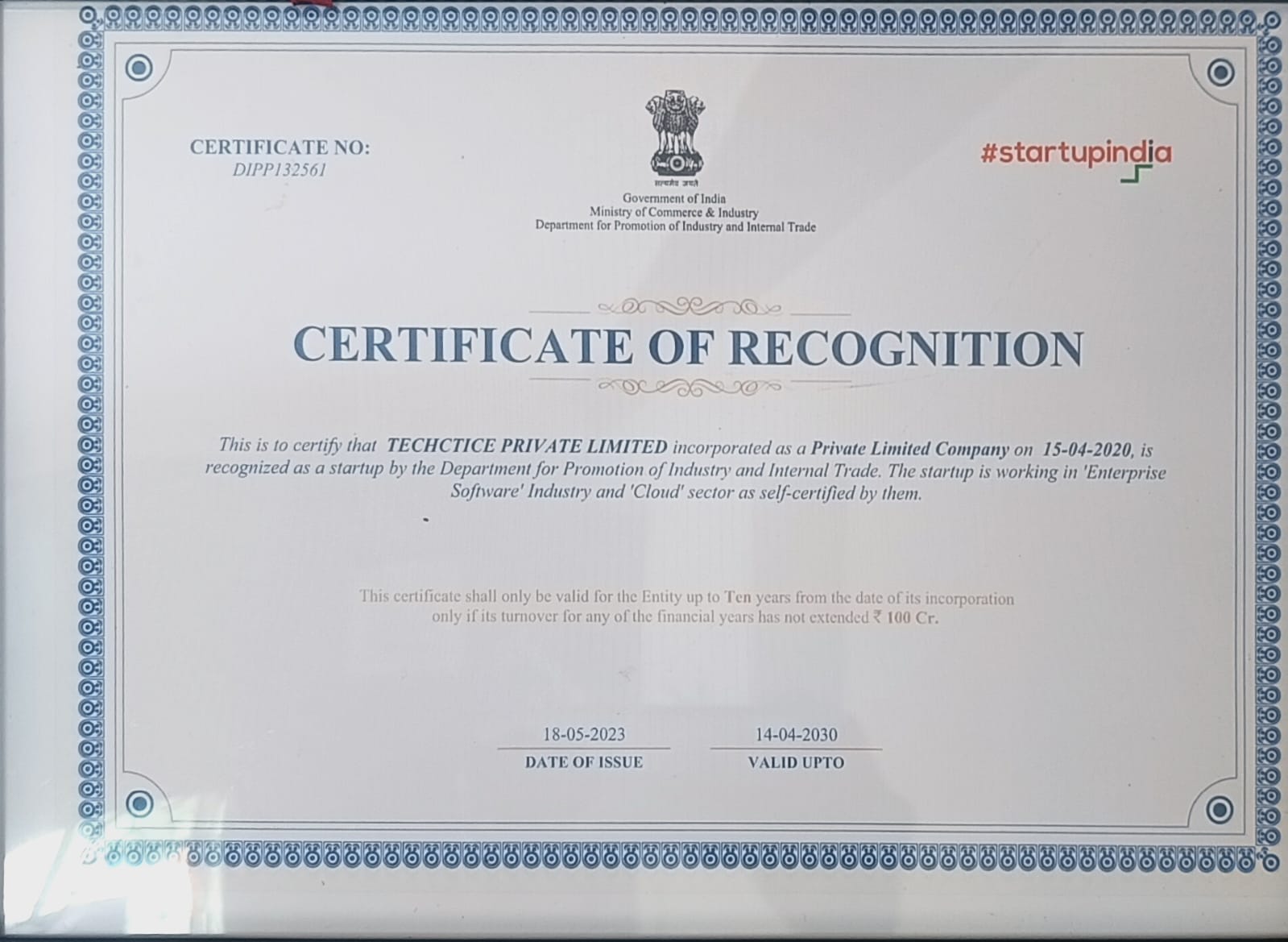 Techctice Certificate 3